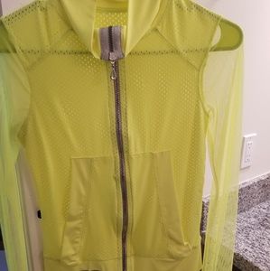 Neon yellow sports jacket